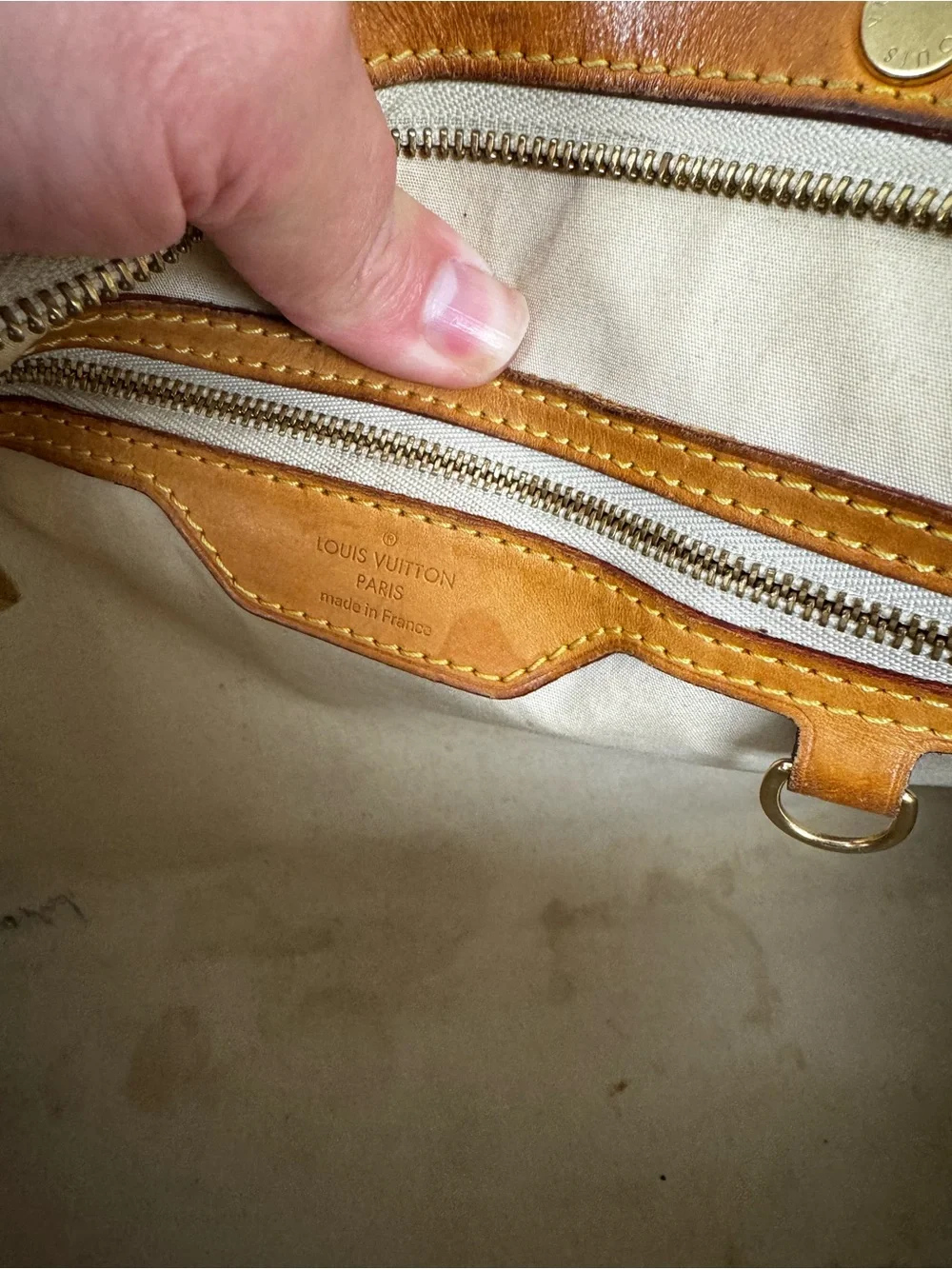 Louis Vuitton Yellow Patent Vernis Monogram Shoulder Bag with Tan Trim and COA